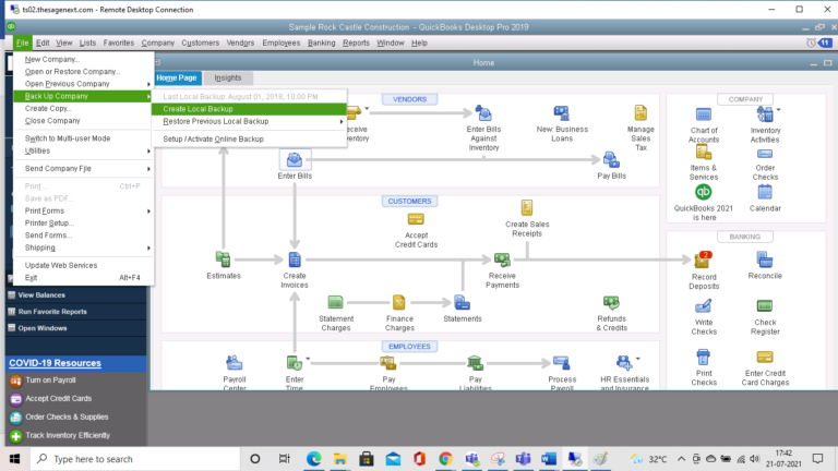 Local Backup - Upgrade QuickBooks Desktop 2024