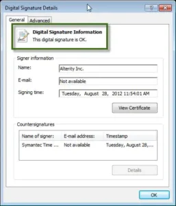 Download and install digital signature certificate-quickbooks error 12029