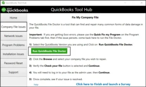 QuickBooks File Doctor tool-Quickbooks error 12029