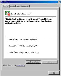 Install a digital signature certificate-QuickBooks error 15218