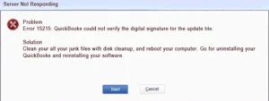 quickbooks error 15215