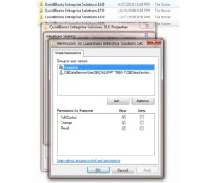 full control of QBDataServiceUserXX-Install and Use QuickBooks Desktop on Multiple Computers